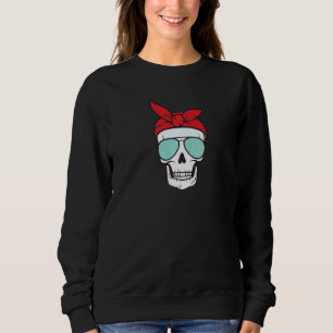 Sudadera Gafas de sol piratas de cráneo y cruces