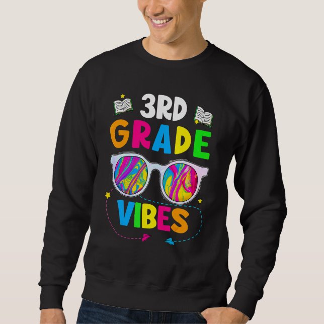 Sudadera Gafas de sol Primer día de vibraciones de 3er grad (Anverso)
