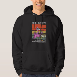 Sudadera Gafas de sol retro de café de pájaro tropical vint