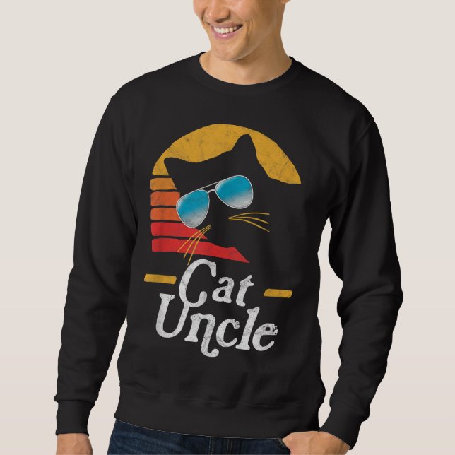 Sudadera Gafas de sol retro de gato estilo Gato estilo de l (Anverso)