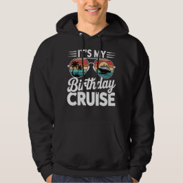 Sudadera Gafas de sol retro para crucero de cumpleaños