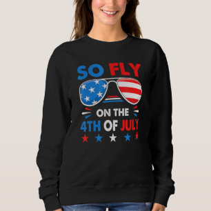 Sudadera Gafas de sol So Fly 4 de julio bandera americana n