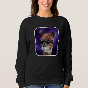 Sudadera Gafas de sol Space Galaxy Pixel Absurdas Retro Alp