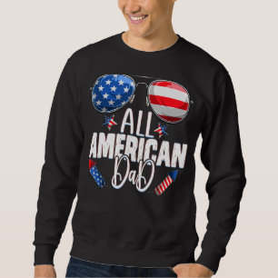 Sudadera Gafas De Sol Todo Papá Americano 4 De Julio Padre