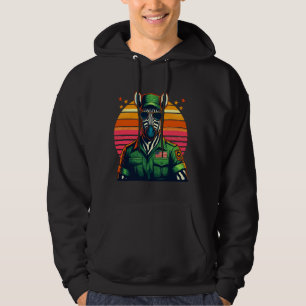 Sudadera Gafas de sol Zebra Guay Hipster Bandera Americana