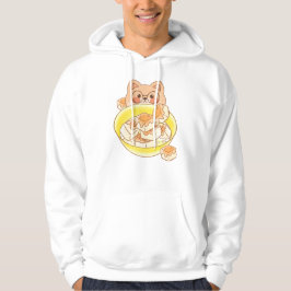 Sudadera Gafas Shiba Piou: Desafío del Tazón de Tofu Kawaii