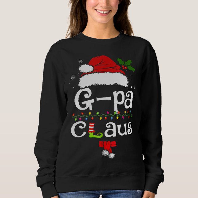 Sudadera Gaga Claus Leopard Navidades Pajama Santa regalo p (Anverso)