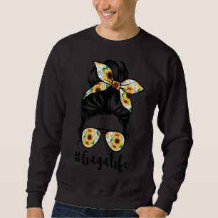 Sudadera Gaga vida desordenada hair bun girasol mujeres
