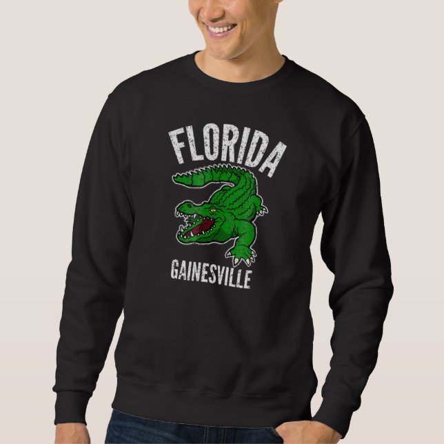 Sudadera Gainesville Florida Crocodile Alligator Souvenir (Anverso)