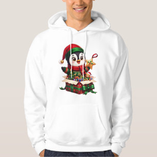 Sudadera Gala de regalos de Navidad de pingüino