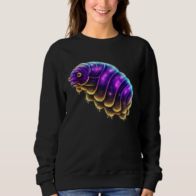 Sudadera Galactic tardigrade universe cosmos water bear vin (Anverso)