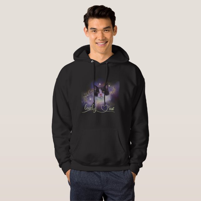 Sudadera Galaxia Gato Encantador (Anverso completo)