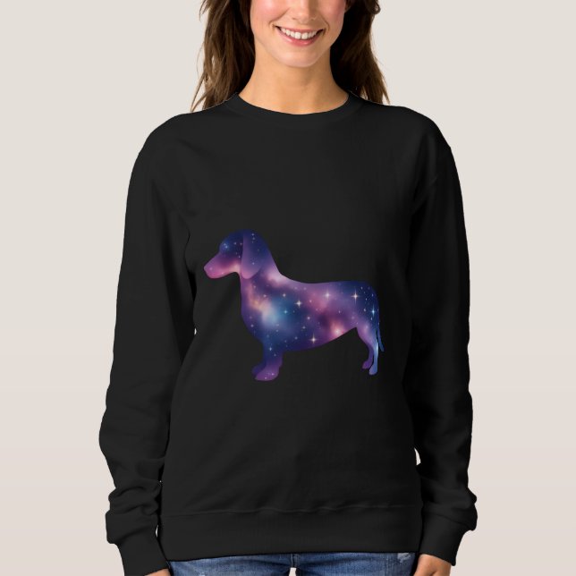 Sudadera Galaxia mágica Dachshund (Anverso)