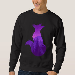 Sudadera Galaxia Nocturno Naturaleza Forestal Árboles Vida 