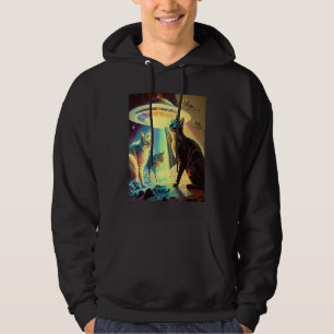 Sudadera Galaxy Gatita Gato De OVNI En El Espacio 14