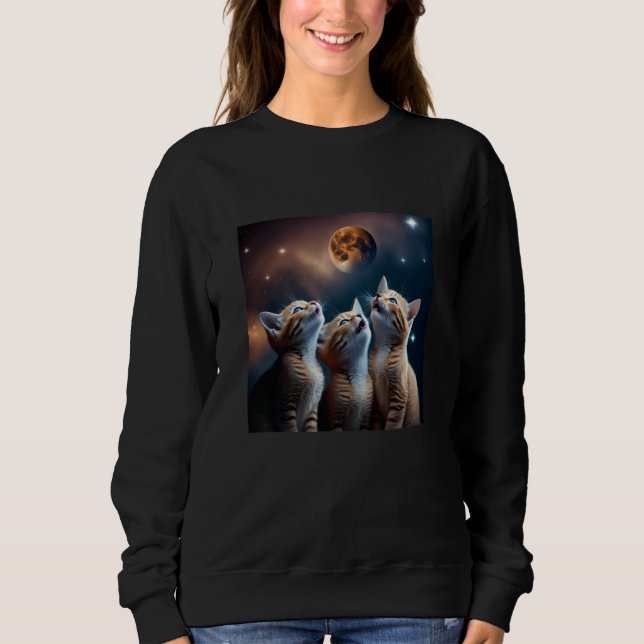 Sudadera Galaxy Kittens Cat UFO Cat In Space  1 (Anverso)