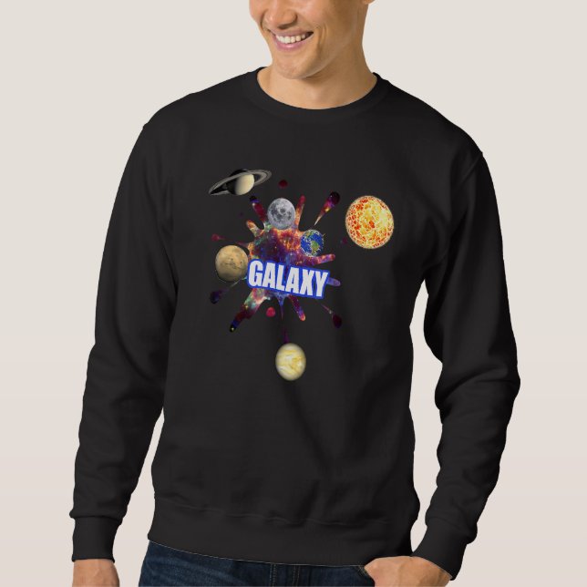 Sudadera Galaxy Nerd Space Planet Universe Astro (Anverso)