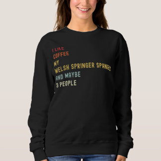 Sudadera Gales Springer Españoles Retro Perro Y Café