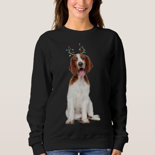 Sudadera Galesa Springer Navidades españoles de renos Perro (Anverso)