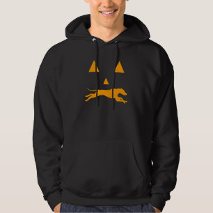 Sudadera Galgo Cara Espeluznante de Halloween Perro Clásico