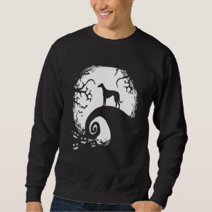 Sudadera Galgo Halloween Bajo La Luz De La Luna Perro Espel
