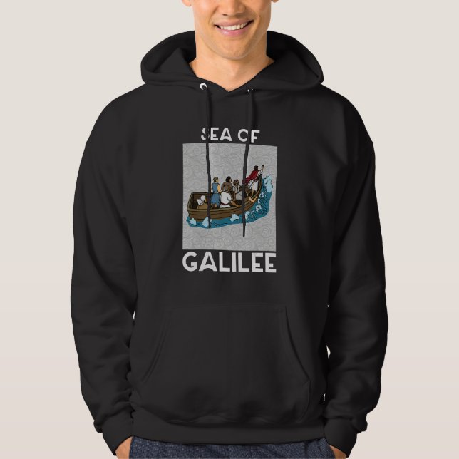 Sudadera Galilee seas storms religious Christians Christian (Anverso)