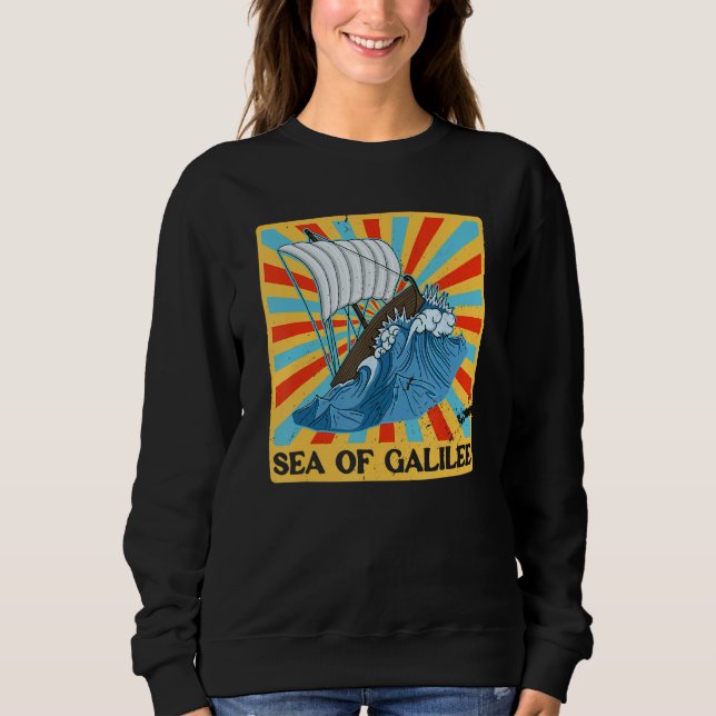 Sudadera Galilee seas storms religious Christians Christian (Anverso)