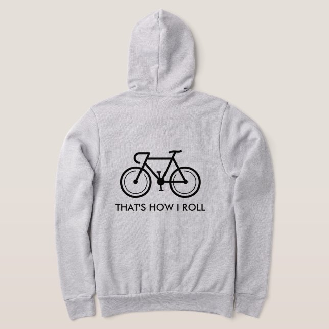 Sudadera Galleta con cremallera gris con graciosa cita en b (Distribución Reverso )
