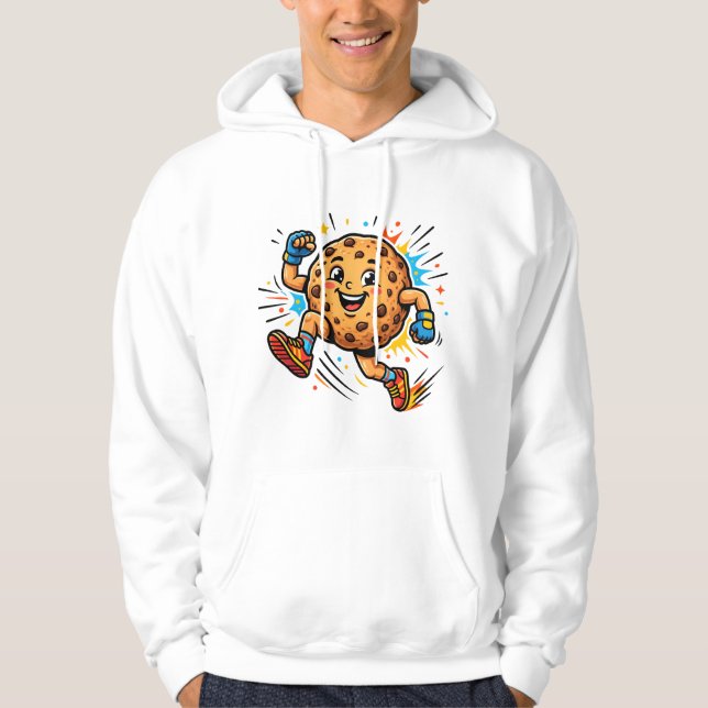 Sudadera Galleta de Chocolate Atlético Mascarilla de Dibujo (Anverso)