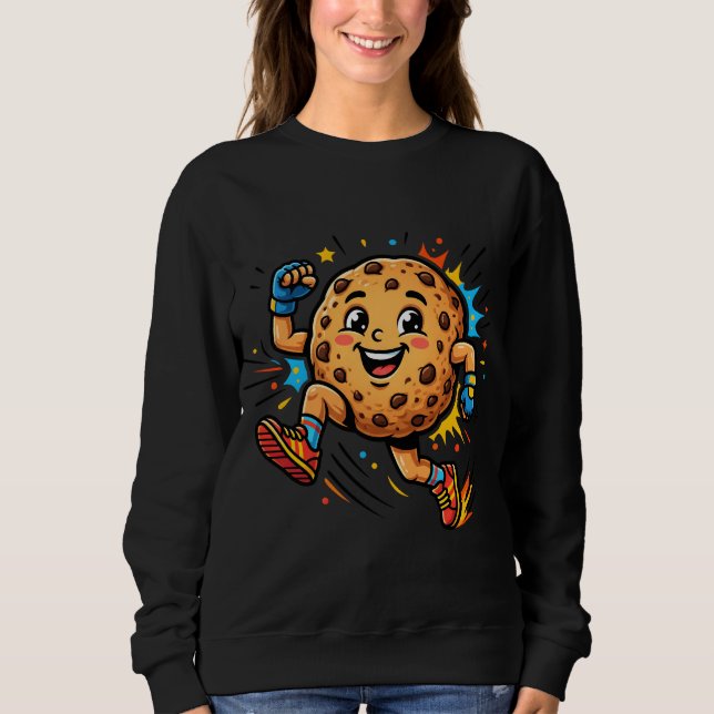 Sudadera Galleta de Chocolate Atlético Mascota de Dibujos A (Anverso)