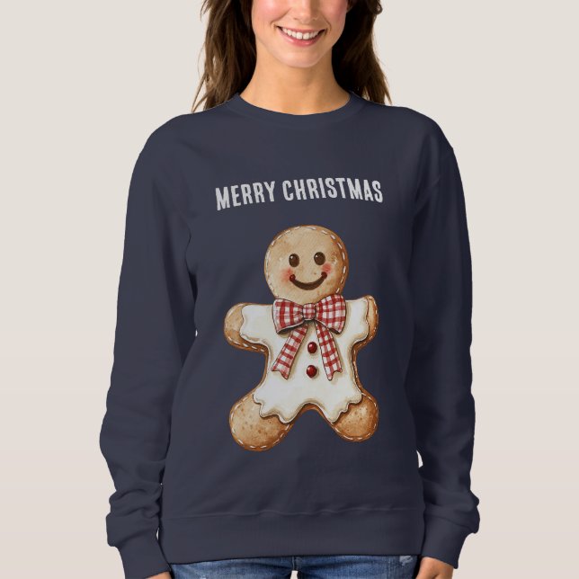 Sudadera Galleta de jengibre de Navidad (Anverso)