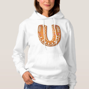 Sudadera Galleta de Jengibre Letra U Monograma Galleta Navi