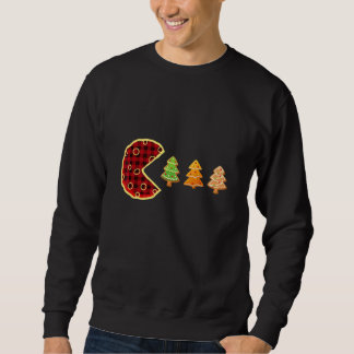 Sudadera Galletas Búfalo Comiendo Pan de Jengibre de Navida