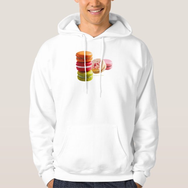 Sudadera Galletas de Macaroon de SlipperyJoe comida apilada (Anverso)
