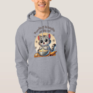 Sudadera "Galletas perfectas, en camino" Gato amasando