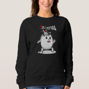 Sudadera gallina de la victoria divertida para mujeres