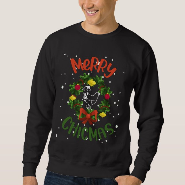 Sudadera Gallina de Navidad (Anverso)