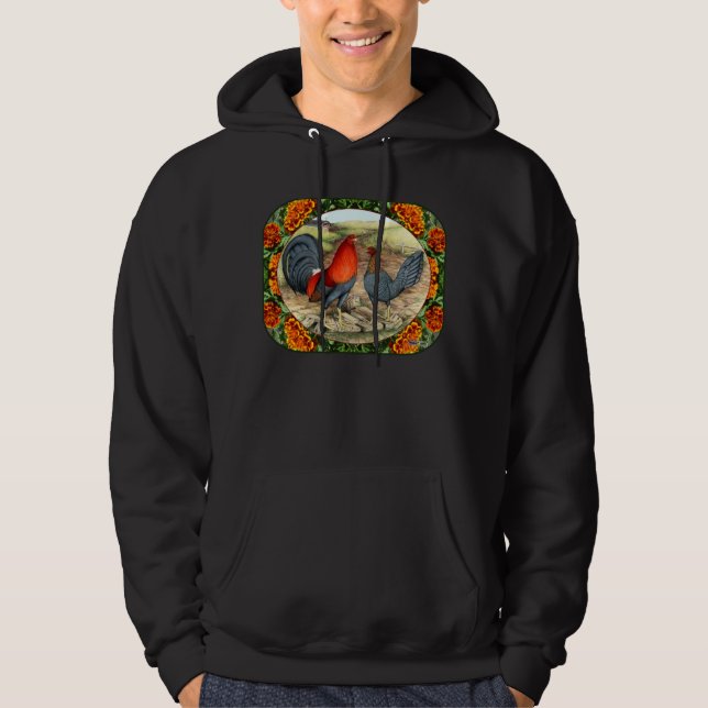 Sudadera Gallinas de Juego Hermosas (Anverso)