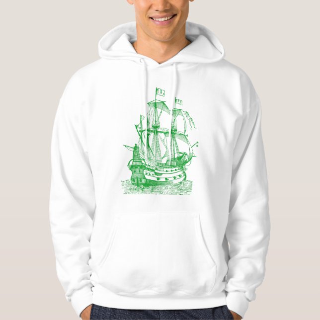 Sudadera Gallión - Verde de hierba (Anverso)