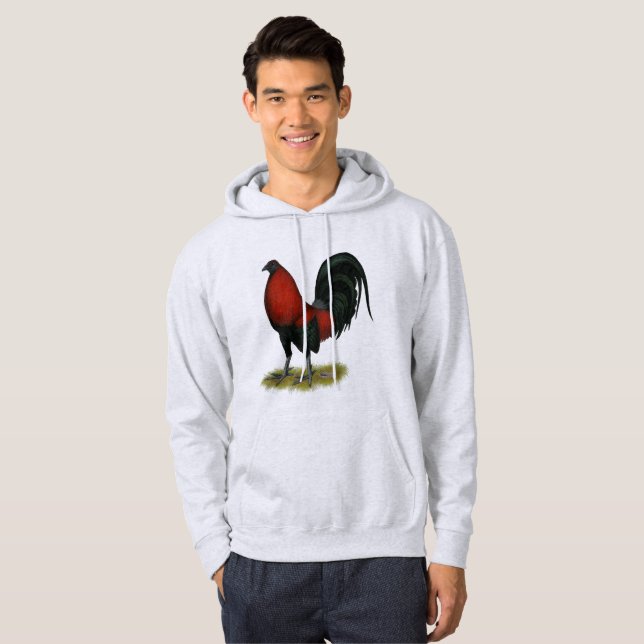 Sudadera Gallo americano del rojo del negro del BB del (Anverso completo)