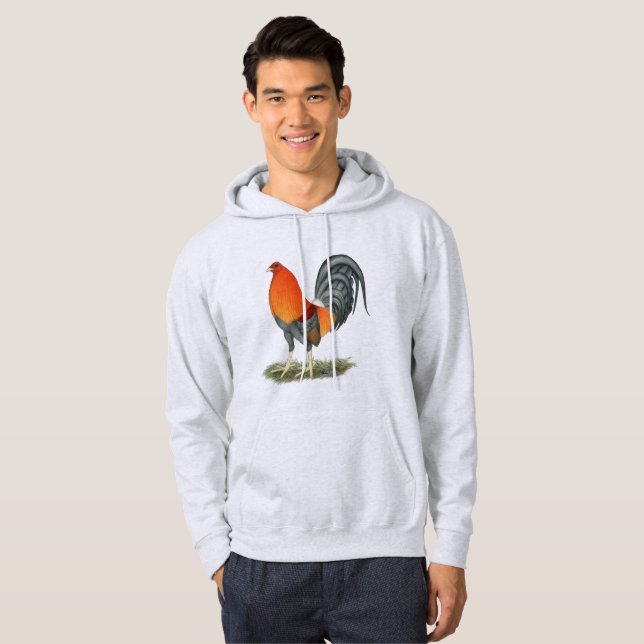 Sudadera Gallo Azul Rojo Gamecock (Anverso completo)