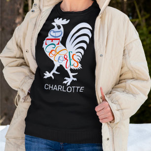 Sudadera Gallo Cursillo DeColores Silueta Blanca