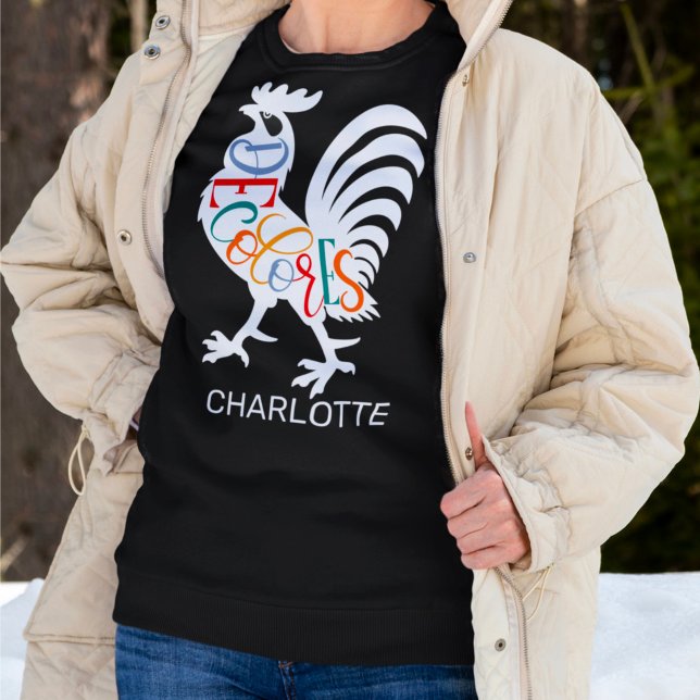 Sudadera Gallo Cursillo DeColores Silueta Blanca (Subido por el creador)
