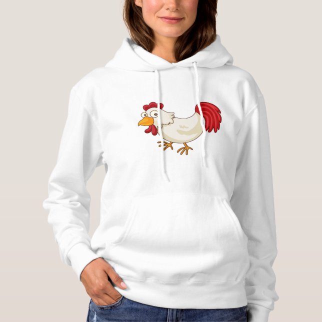 Sudadera Gallo de Dibujos Animados Gallina Blanca (Anverso)