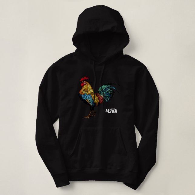Sudadera gallo de gallina hawaii aloha hawaiian 157 (Diseño del anverso)