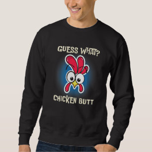 Sudadera Gallo de Granja Divertido Diciendo Adivina Qué Pre