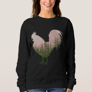 SUDADERA GALLO DE LA NATURALEZA ESTILO BOSQUE