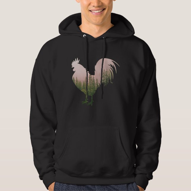 SUDADERA GALLO DE LA NATURALEZA ESTILO BOSQUE (Anverso)