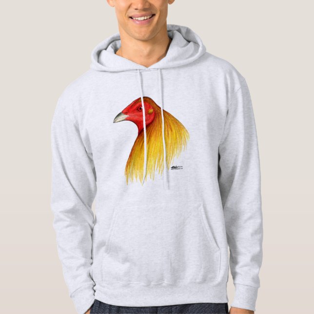 Sudadera Gallo de pelea recortado (Anverso)