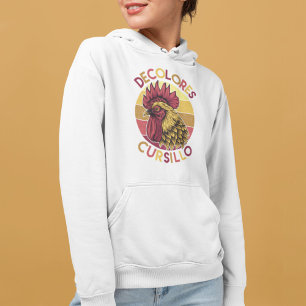 Sudadera Gallo DeColores Cursillo con puesta de sol desgast